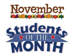 Student of The Month - November